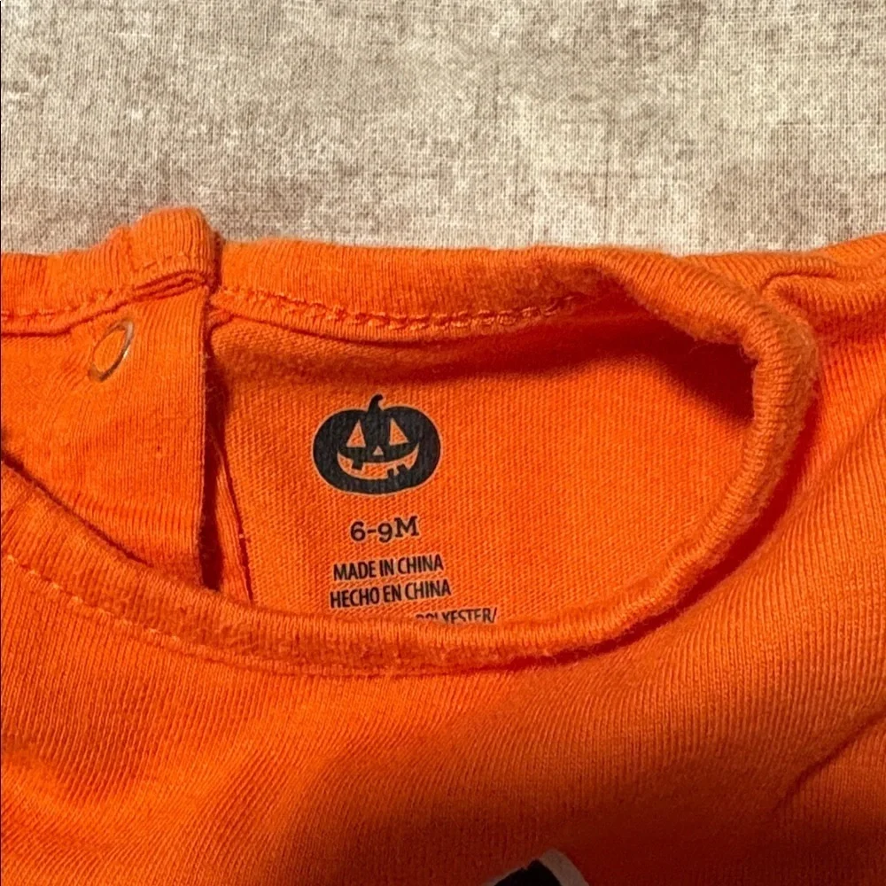 Orange Pumpkin Face Dress